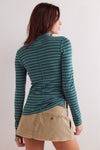 Free People Good Good Turtle Stripe - Rainforest Combo