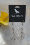 Ravenstone The Silver Tree Branch Earrings