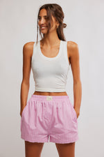 Free People Day To Day Boxer - Pink Combo