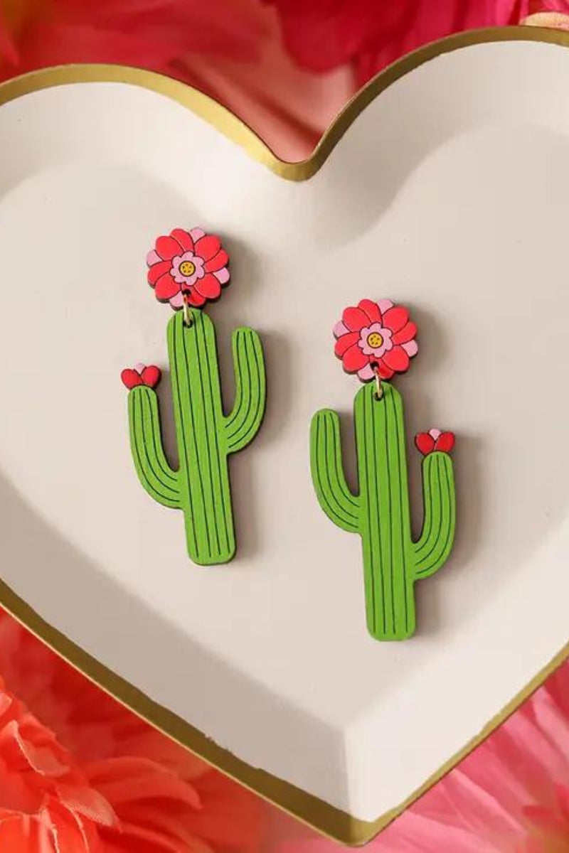 Le Chic Miami Saguaro Cactus Earrings