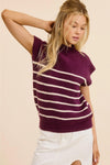 Lola Striped Sleeveless Sweater Vest