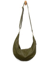 Rhea Slouchy Crescent Shoulder Bag Olive