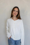 Piper Button Up Cardigan - Snow