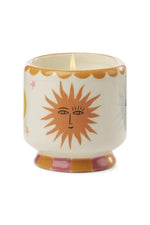 A Dopo 8 oz Hand Painted Ceramic Candle