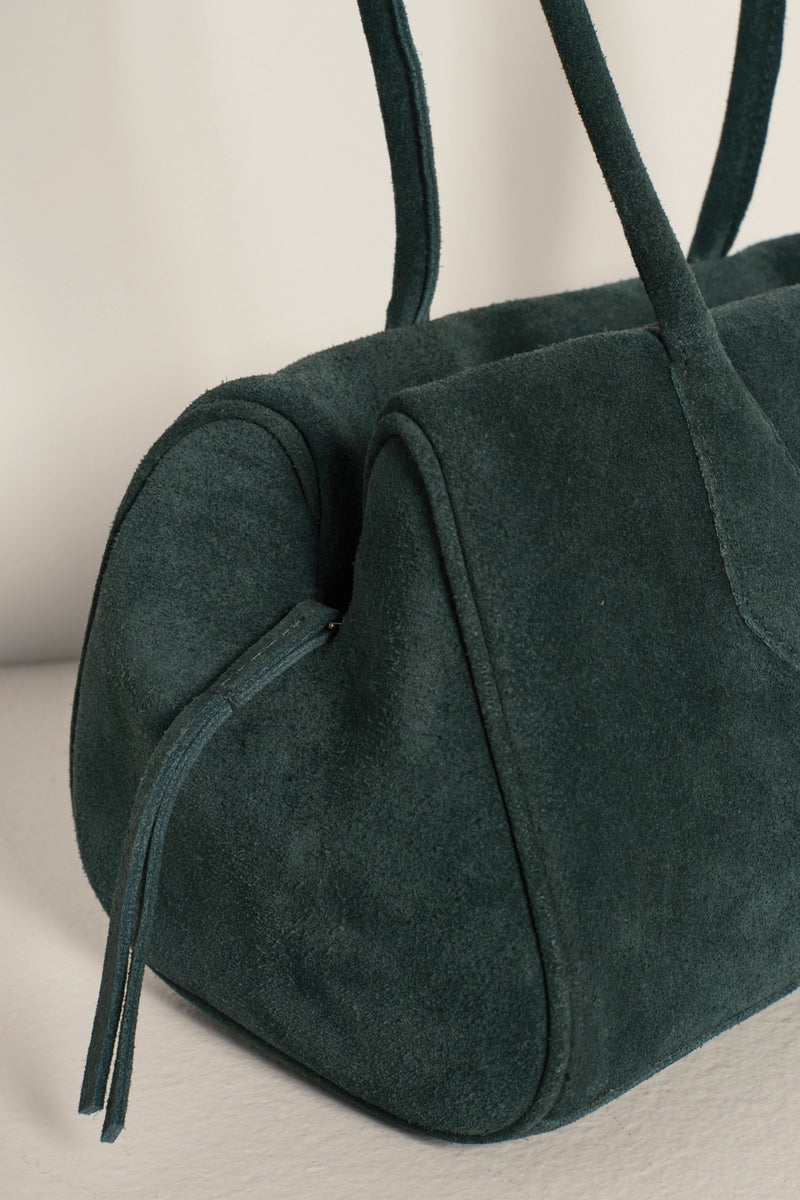 Sierra Suede Shoulder Bag - Emerald