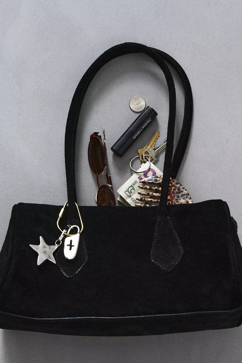 Free People Sierra Suede Shoulder Bag - Black