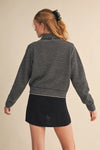 Danielle Cardigan - Black + Grey
