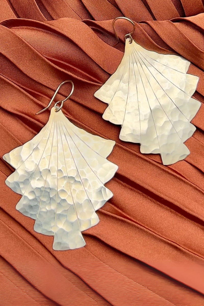 Fluff Hardware Flight Earrings - Silver Finish
