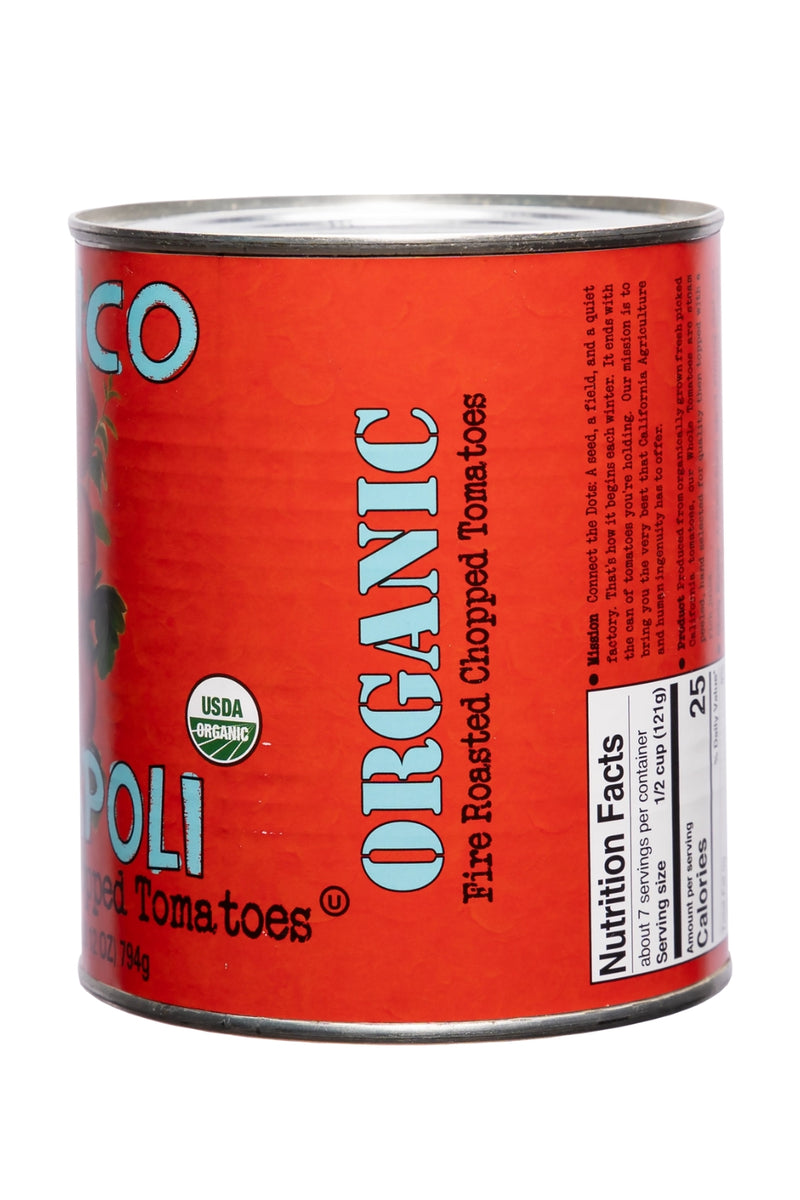 Bianco DiNapoli 28 oz Organic Tomatoes - Fire Roasted Chopped