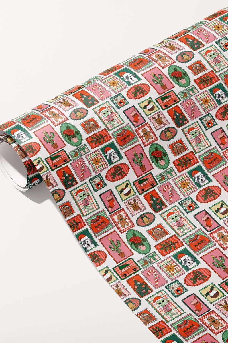 Illustrating Amy Gift Wrap Rolls Holiday Stamp