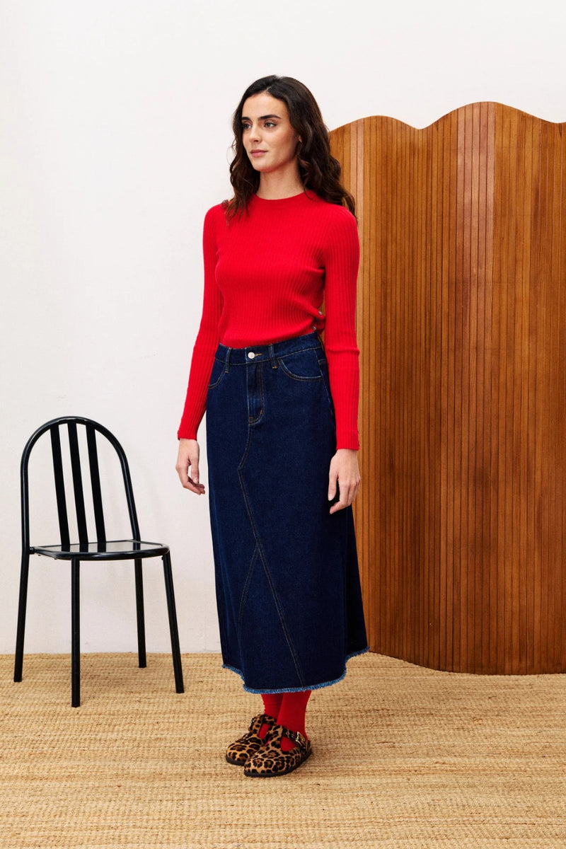 FRNCH Amaryllis Top - Rouge