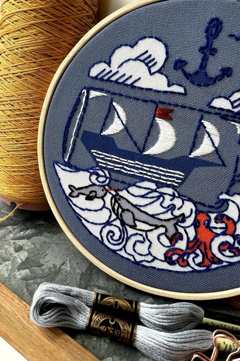 Rikrack Embroidery Kit Ship