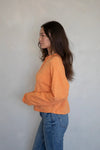 Piper Button Up Cardigan Orange