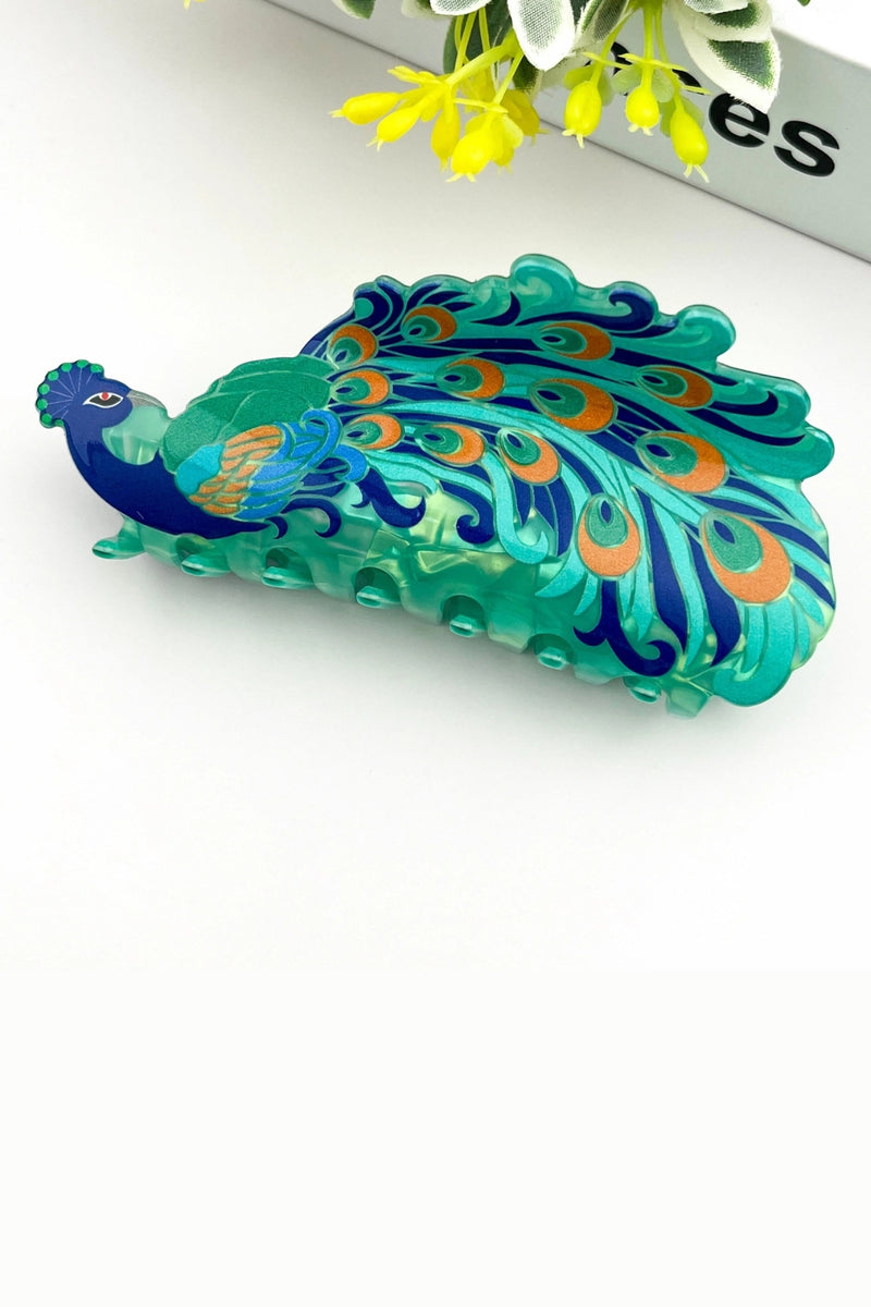 Alloy Hair Claw Clip - Green
