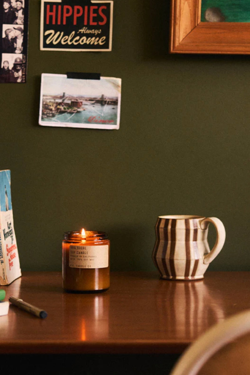 P.F. Candle 7.2 oz. Soy Candle - Iris Suede