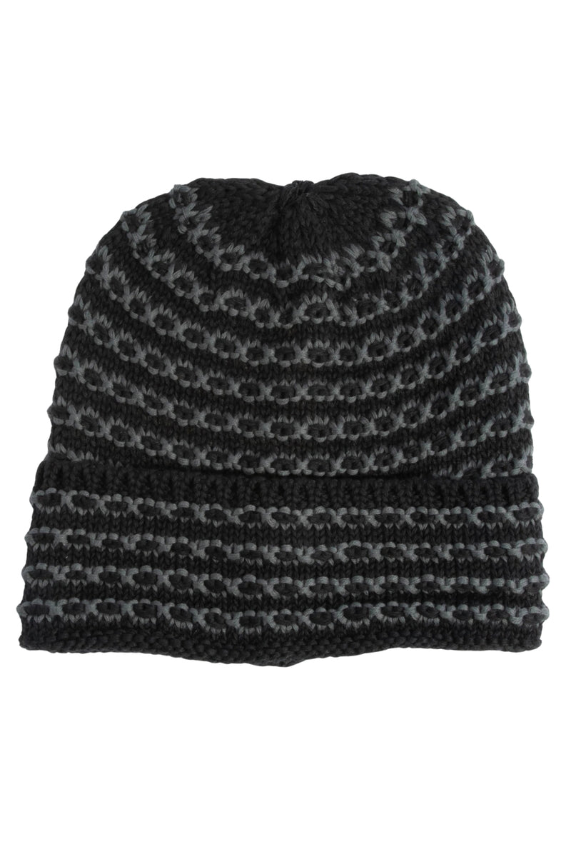 Coal Stria Beanie - Grey/Black