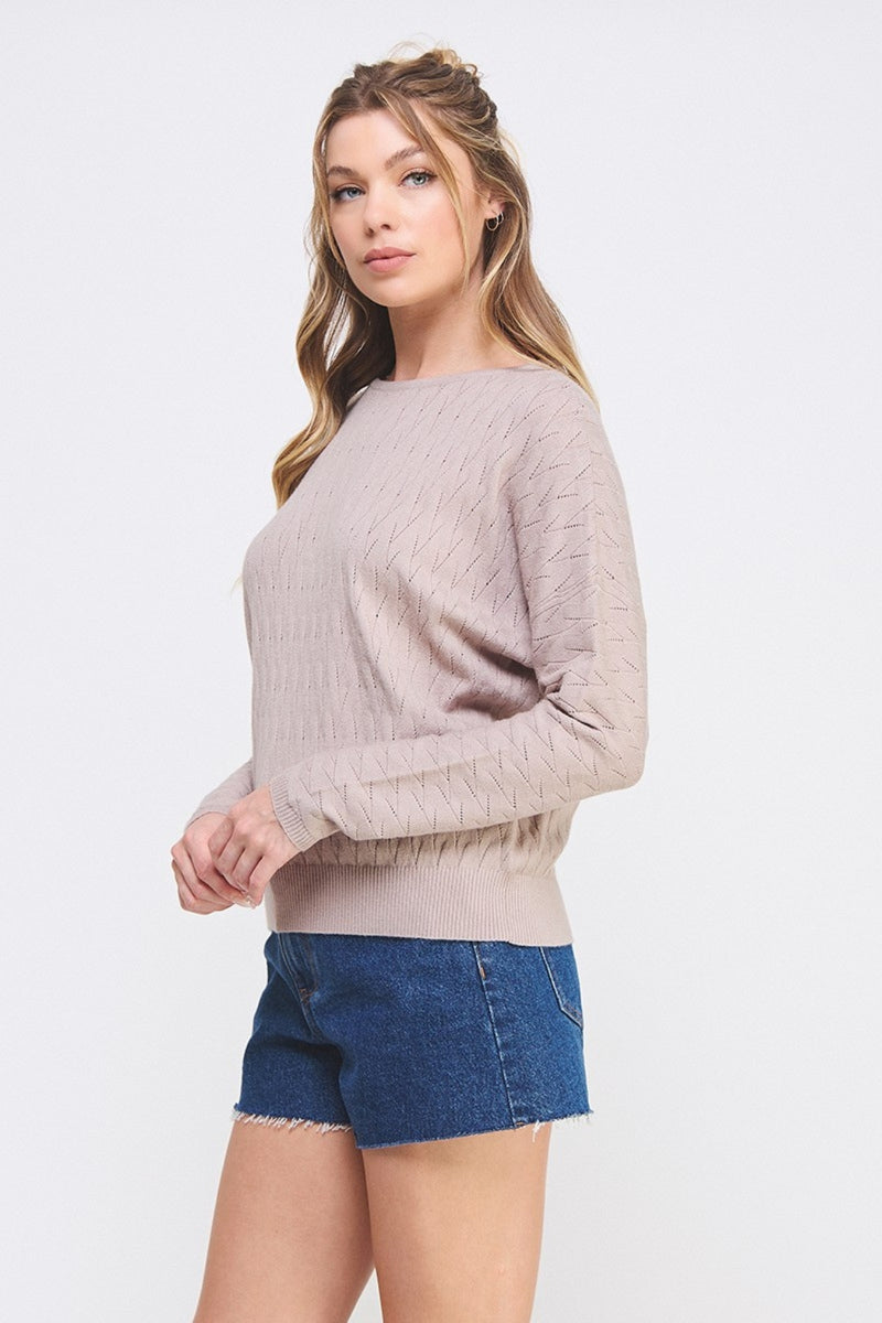 Winona Sweater Top Aloe