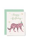 Illustrating Amy Greeting Cards - Pink Leopard
