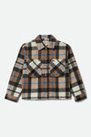 Brixton Bowery Soft Brushed Flannel - Washed Black/Sand