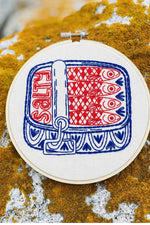 Hook, Line, and Tinker Embroidery Kit - Sardines