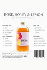Wood Stove Kitchen Cocktail Mixer - Rose Honey Lemon
