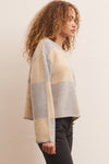 Z Supply Rosi Blocked Sweater - Heather Grey