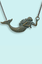 Verdigris Mermaid Necklace