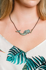 Verdigris Mermaid Necklace