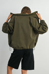 Ayla Cord Collar Jacket - Olive