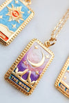 Rainbow Tarot Necklaces Moon