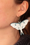 Le Chic Miami Arctic Moth Hoop Earrings