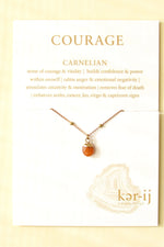 Healing Stone Necklace Carnelian (Courage)