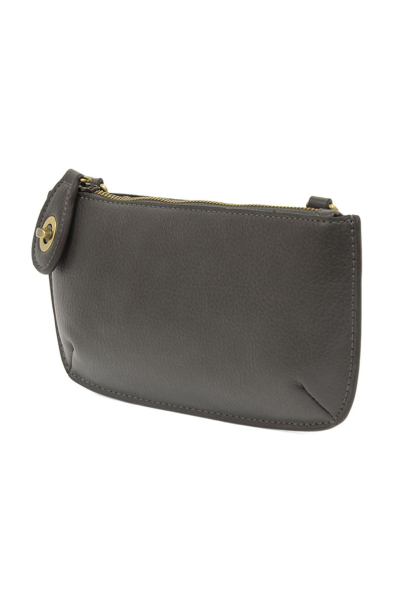 Mini Crossbody Wristlet Dark Grey