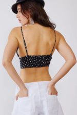 Polka Dot Satin Tank