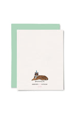 Illustrating Amy Greeting Cards - Pink Leopard