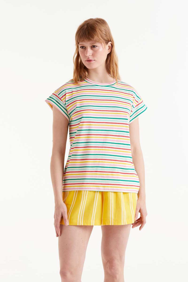 Cruz T-Shirt Mixed Stripe