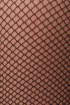 Fishnet Tight with Control Top - Black