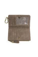 Bobbie Bifold Wallet w/ Carabiner Dark Taupe