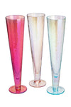 Multicolor Iridescent Champagne Flute