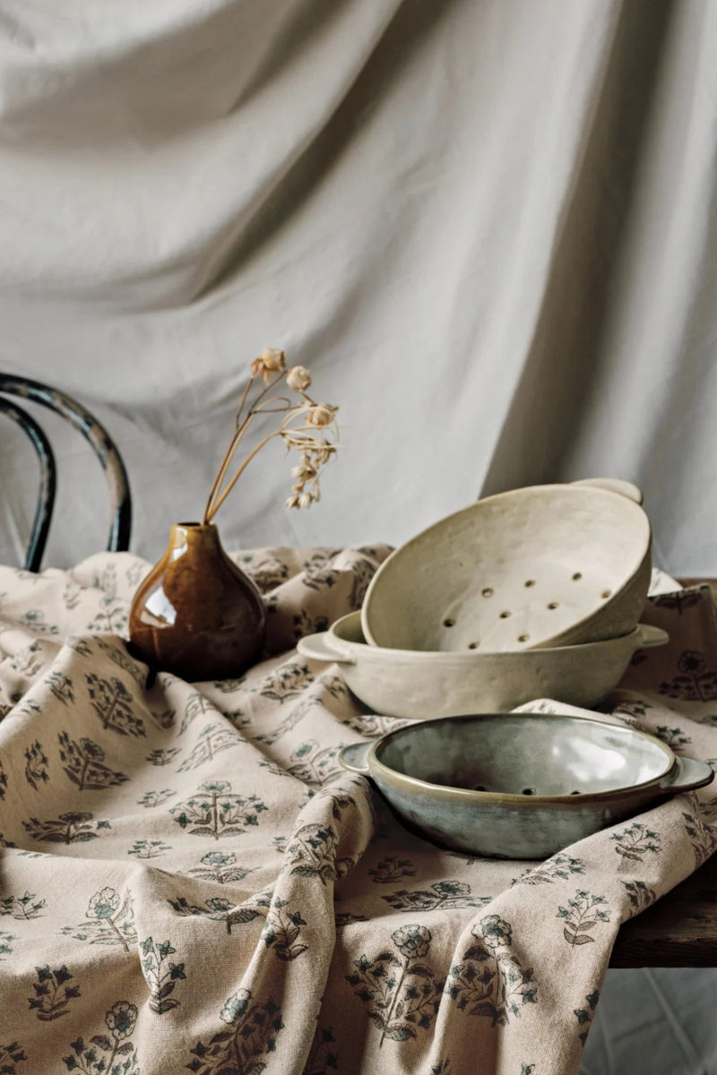 Ivory Stoneware Fruit Bowl