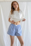 Candice Shorts Blue Stripe