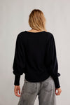 Free People Quinn Knit Top - Black
