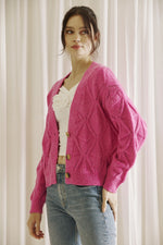 Kimber Monochromatic Thick Knit Cardigan