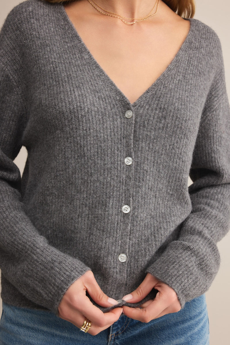Z Supply Emile Cardigan - Classic Heather Grey