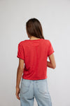 Free People Take 2 Tee Racing - Red Combo