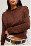 Free People Opal Sweater - Chicory Coffee