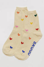 Baggu Crew Sock Hearts