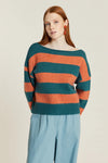 Pepaloves Jersey De Rayas - Verde Y Toffee