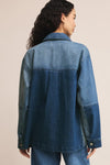 Z Supply On The Road Color Block Jacket - Mixed Indigo