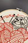 Embroidery Kit Knittin' Kitten